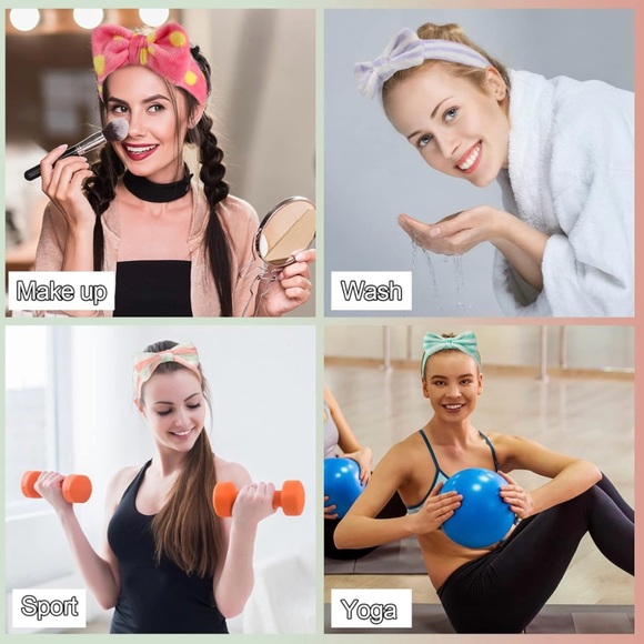 Spa Headband w/ Bow (2 headbands) - Picture 5 of 6